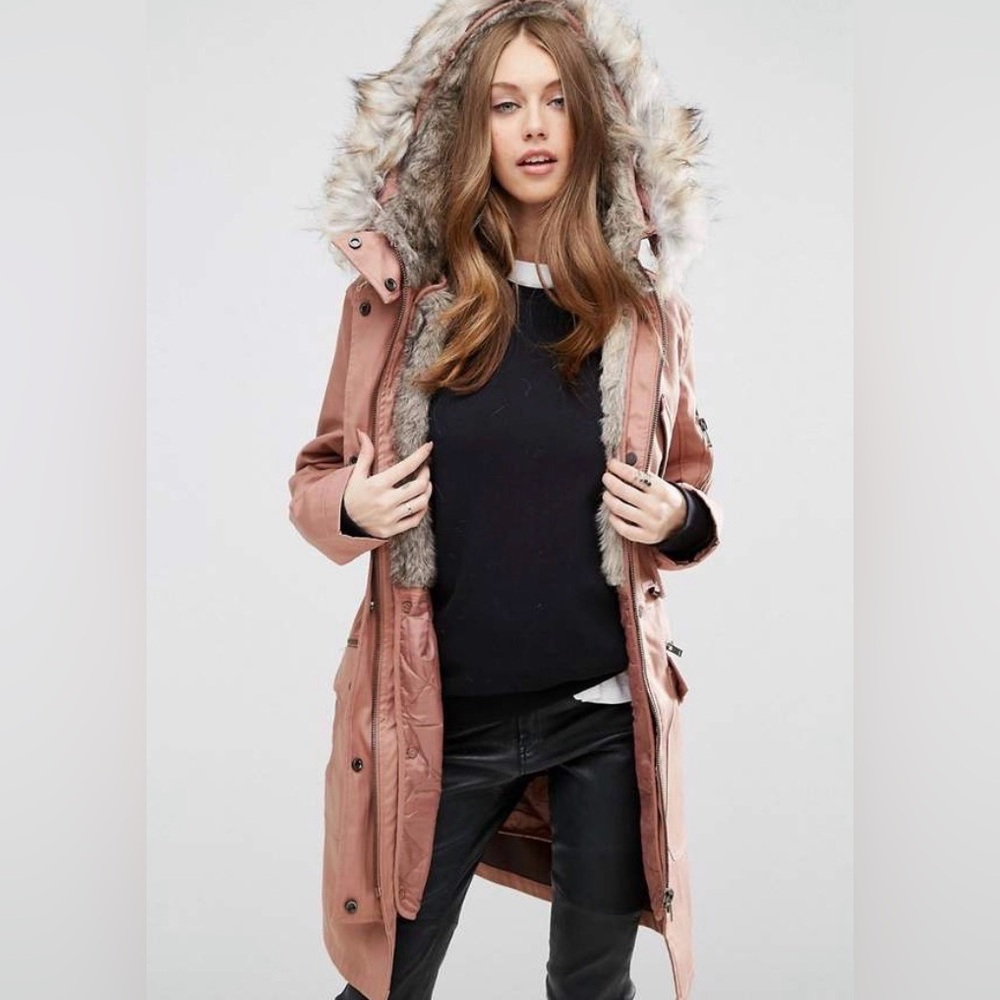 ASOS Parka w/ Detachable Faux Fur Liner